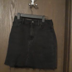 Hollister Black Denim Skirt